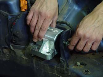 11. If you are installing the engine from the bottom, you can install the left-hand mount at this