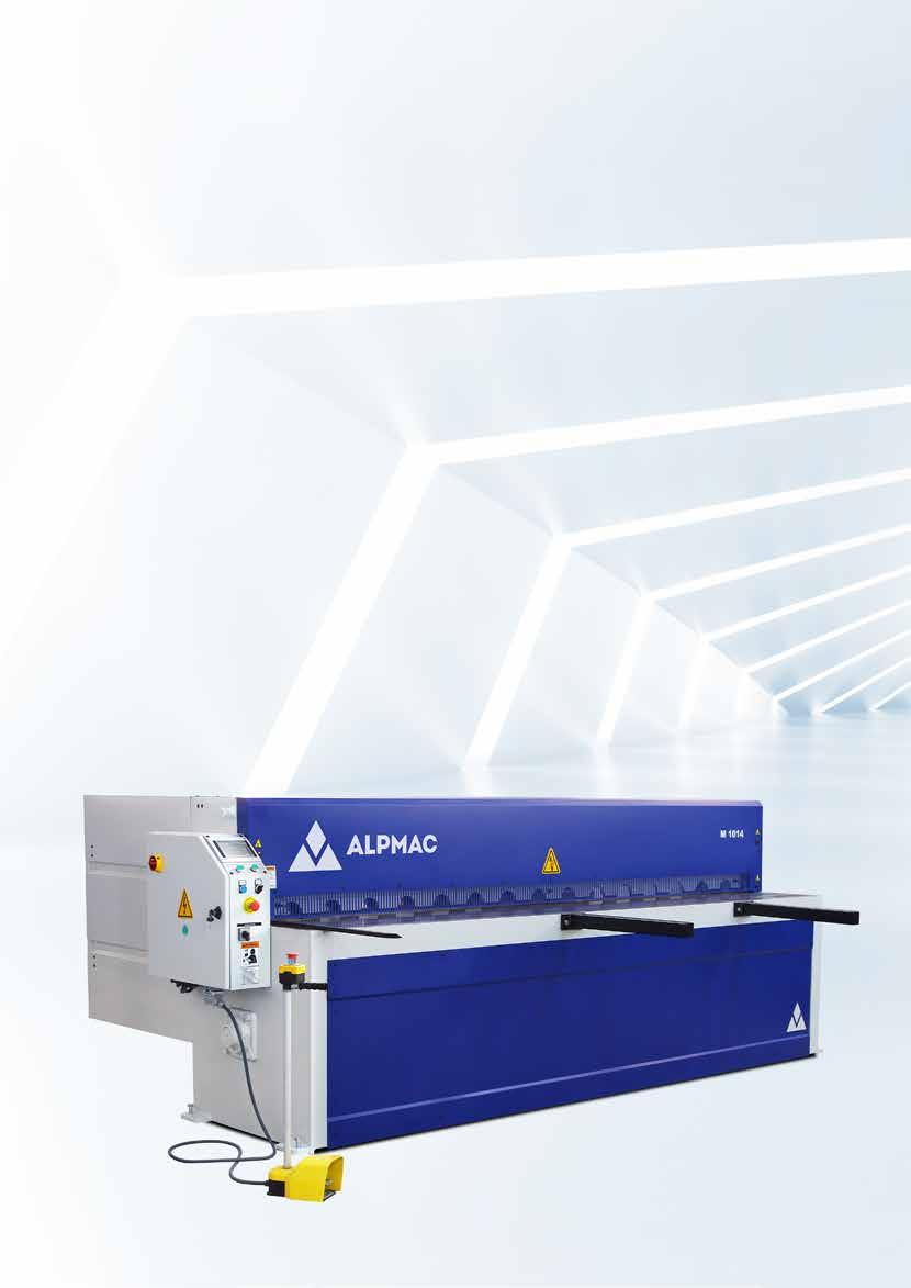 MECHANICAL GUILLOTINE SHEAR M Series STANDARD CONFIGURATION Monoblock rigid frame provide maximum cutting accuracy, NC control unit (3mm shears are without NC controller) Motorized automatic, digital