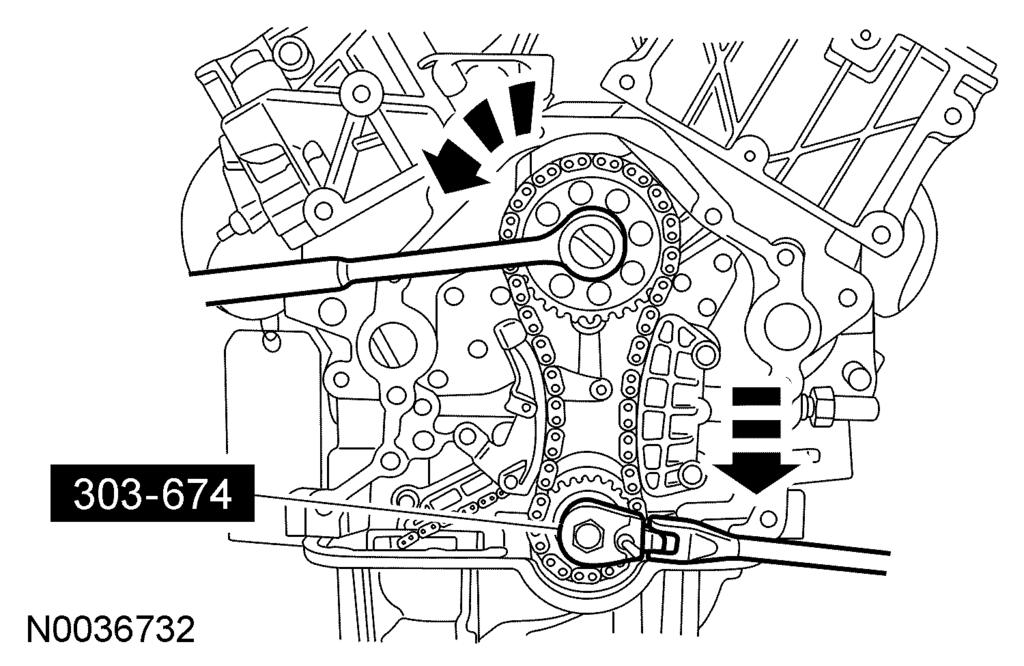 303-01A-3 Removal 303-01A-3 1. Release the fuel system pressure. For additional information, refer to Section 310-00. 2. Disconnect the battery ground cable.