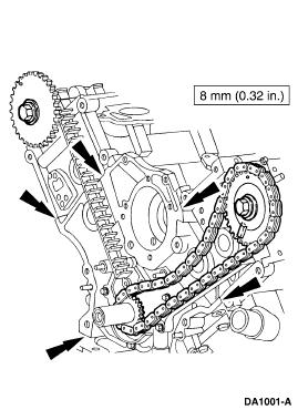 2. Install a new engine front cover gasket (6020) on the engine front cover, then position the engine front cover on the front cover to cylinder block dowels. 3. Loosely install the cover fasteners.