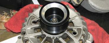 Attach the stock protective boot to the new alternator power wire and fasten it to the