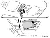 Sun shade operation The sun shade can be opened or closed by hand. Sliding operation To open: Push the switch on the rear side. The roof will open and stop partway 30 mm (1.2 in.