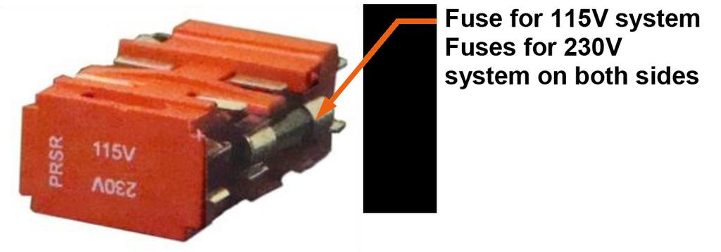 5-amp fuses (remove the shorting clip to use two fuses). Replacing a Fuse 1.