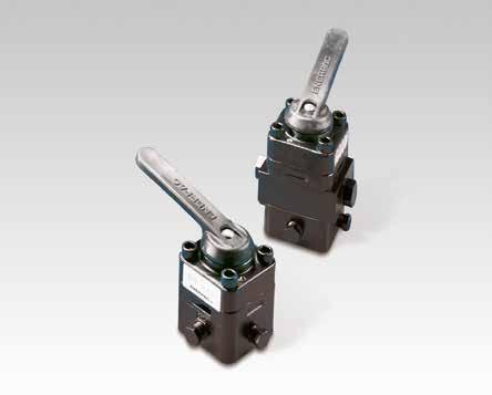 Remote Manual Directional Control Valves Shown from left to right: VC-20, VC-4L Remote Control of Single and Double- Acting Cylinders and Tools Locking Valves For applications that require positive