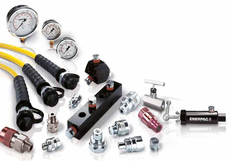 System Components & Valves Enerpac System Components: All the additional elements you need to complete your high pressure hydraulic system and get started.