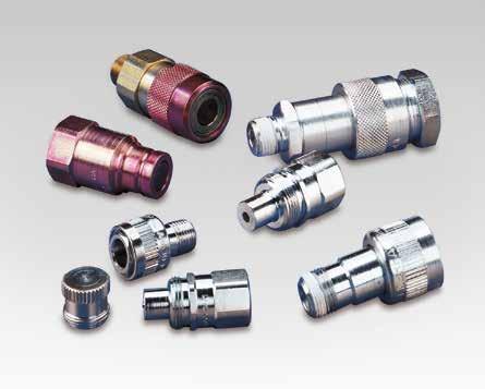 A, C, F, T-, Hydraulic Couplers Shown: FH-604, FR-400, AR-630, C-604, AH-604, AR-400 Quick Connection of Hydraulic Lines Thread sealer To seal nptf threads use one of the new anaerobic thread sealers