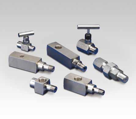 Shown from left to right: GA-3, V-91, GA-1, GA-2, GA-4, NV-251, GA-918 Gauge Accessories GA, NV, V Operating Pressure: bar A gauge is easily installed into your hydraulic system using a gauge