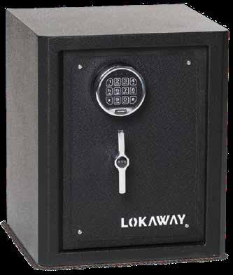 money Lokaway safe with key locks 4 x mounting holes and hardware