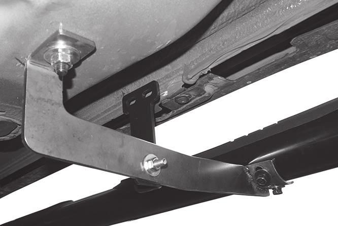 Level and adjust Sidebar and fully tighten all Bracket-to-Bolt Plate hardware only. 9.