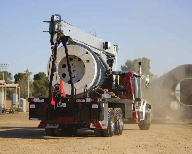 BUILT FOR YOUR WORKING CONDITIONS Regardless of the jobsite conditions, Terex Boom Trucks are