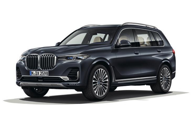 MODEL RANGE xdrive30d HIGHLIGHTS 21" Y-spoke style 753 wheels, Bicolour Adaptive two-axle air suspension Ambient interior lighting six pre-designed selectable light designs, including dynamic
