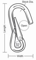UTILITY HOOKS & SNAPS All-Purpose Hook Utility hook is ideal for light industrial applications.