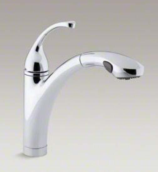 K10433-CP Forte Pull-Out Spray Kitchen Faucet;