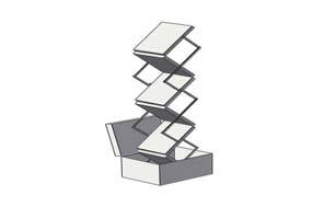 Page FR-42 Rack, Stand, & 1160 Literature Rack Freestanding silver finish accordion style literature rack with 6