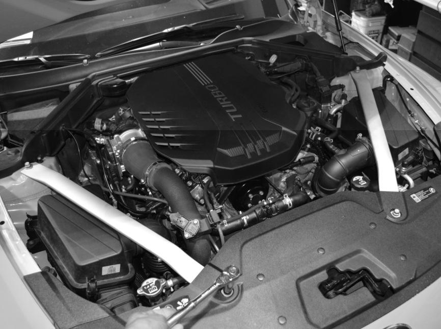 Air box 1. Stock intake system shown.