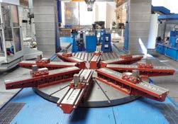 be extended with clamping arms or clamping star (in case of heavy workpieces