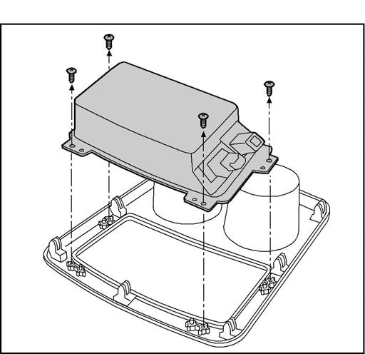 12. INSTALLATION Fig. 21 21. Carefully pry off the cup hold panel from the top of center console. Disconnect one (1) connector. Fig. 22 22. Place cup holder panel upside down on work surface.