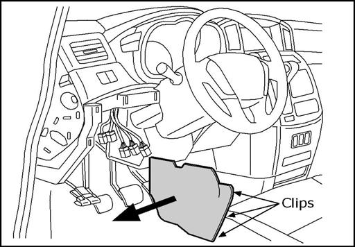11. INTERIOR PREPARATION Fig. 13 13. Remove glovebox assembly and set aside.