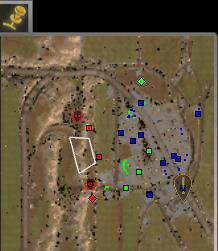 If your CU is engaged in combat, its icon will flash. Some of the minimap s icons are replicated on the battlefield as well.