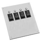 00 Rocker Switch Rating: Amp @ 0VDC Power Required per LED: VDC @ 0.0 Amp AL Four momentary switches with LEDs 00.00 BL Four maintained switches with LEDs 00.