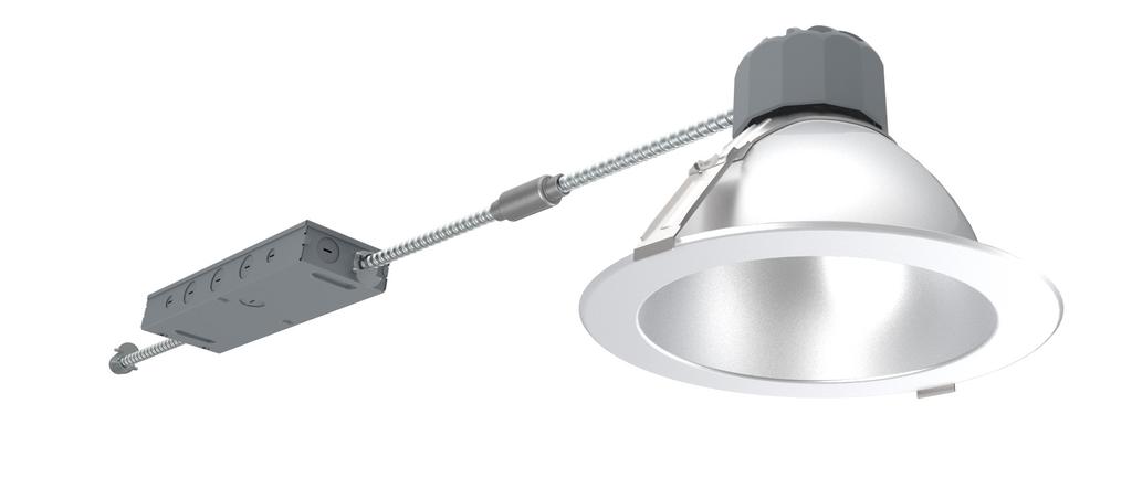 Project: Part#: Type: SPECFIT " Retrofit Downlight Mechanical SPECFIT retrofits existing commercial housings. Spring action clips to accommodate ½ to 2 ceiling thicknesses.