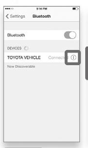 BLUETOOTH DEVICE PAIRING STEP 12 STEP 13 Using your smartphone, you may need to allow Entune access to your messaging and contacts. Only current iphone text messages can be viewed on the head unit.