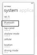 This pairing process is quick and easy: all Windows Phone mobile digital devices have Bluetooth integrated; all you have to do is setup the phone and multimedia system to talk to each other and form