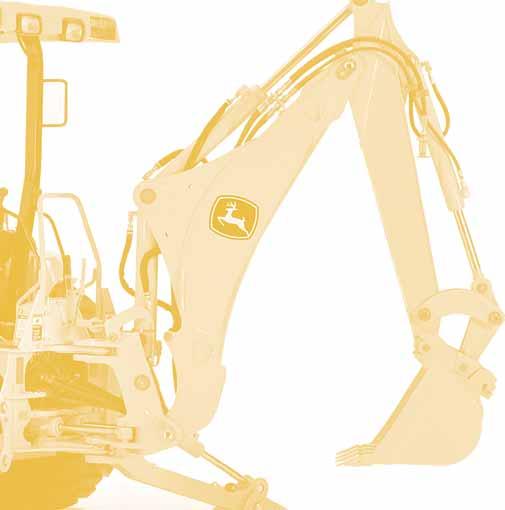 Accepts compact excavator and skid steer attachments Easily detached backhoe Strength Protective subframe High-strength polyment componenets Cast-iron front axle and loader masts Total support is