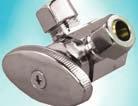 PACK 50 chrome angle valve chrome angle valve - 1/4 turn twin outlet CXP 4601 3 /8