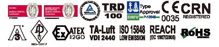 HAITIMA Certificates ISO 9001 Quality Assurance TÜV / TRD 100 BV MARINE
