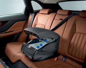IPAD / IPAD MINI HOLDER Jaguar-branded ipad / ipad mini holder mounts to the front seat headrests providing a flexible solution for rear-seat entertainment.