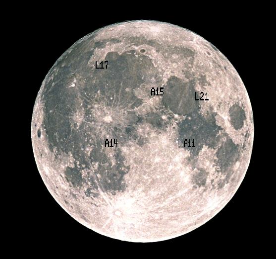 The Reflector Positions Three Apollo missions left reflectors Apollo 11: 100 38 mm CCRs