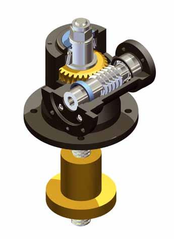 Design of the Spindle Gear Our Spindle Gears are available in two versions: Through-going Spindle The spindle moves axially through the