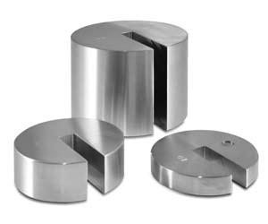 NIST NIST Avoirdupois Slotted Weights 10 lb - 1 lb and 8 oz - 4 oz Weight Diameter (mm) NIST CLASS F Height (mm) Slot Width (mm) List Price Traceable Certificate 10 lb 12589 4" (101.6) 3 1/8" (79.