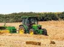 6 The 5E 3-Cylinder Tractors A new level of efficiency The open operator's station on John Deere 5E Series