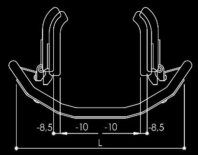 backrest with lateral retaining DEEP and in carbon backrest Internal thoracic support to the backrest width, adjustable (0-1,5cm) Lateral retaining wing A=high B=low Lateral retaining wing A=high