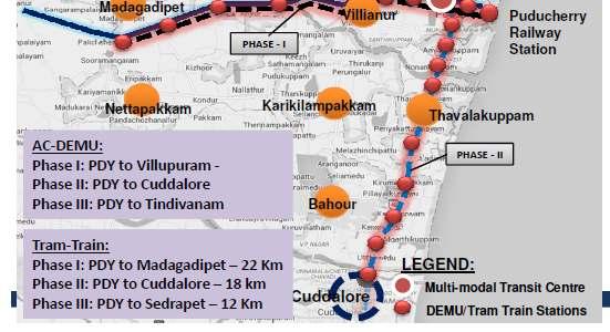 Puducherry and other main satellite cities