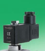 Turbo products range includes: 1 - Threaded pulse valves (F Series) 2 - Compression
