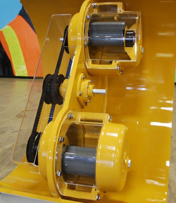 Proven pod-style eccentric weight technology developed by Caterpillar 2 year/2000 hour service interval helps maximize uptime and limit maintenance costs.