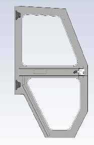 Use 4X 2 1/4-20 bolt, 8 washers and lock nuts on each door damper bracket to