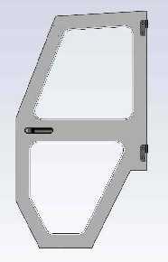 Lock pin are supplied for the back side panel damper bracket for quick