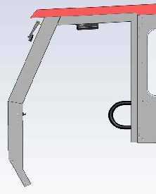 ¼ spacers can be used to hold the door in position before tightening screws.