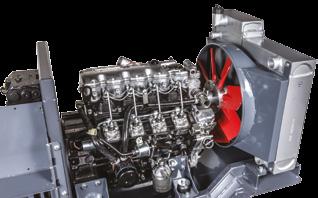 Engine The icut 4 Extra is equipped with a 4-cylinder ISUZU diesel engine.