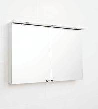 Mirrors and mirror cabinets IDO Reflect Spot mirror cabinet Double sided mirror doors. Two adjustable shelves. Reversible socket 230V.Transformer and LED-lights (1.6W/pc), IP 44.