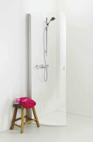 Showers IDO Showerama 8-41 The IDO Showerama 8-41 is a stylish curved shower door which can be folded away when the shower is not in use.