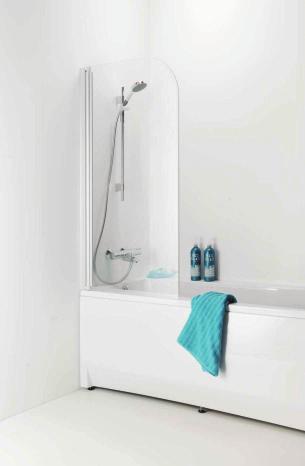 Showers IDO Showerama 8-40 Bathtub screen IDO Showerama 8-40 provides attractive and functional splash protection for the bath.