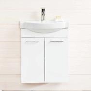 Bathroom furniture IDO Renova Plus 560/320 Washbasin cabinet set. Set includes a washbasin 1113101101 and preassembled base cabinet.