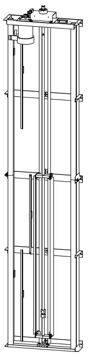Figure 43 Door reed sensors 1 Upper encoder door reed sensor magnet 2 Mid position