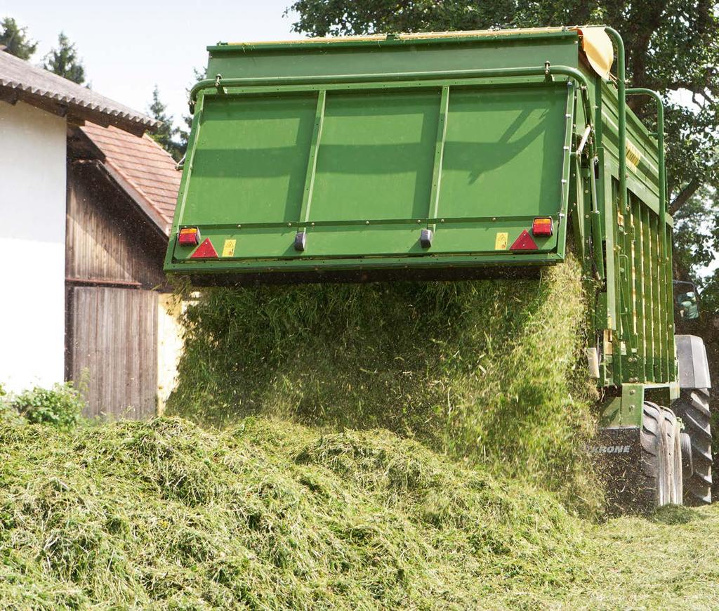 AX 250 GD / 280 GD / 310 GD Self-unloading forage wagons with solid steel extensions Heavy-duty 25