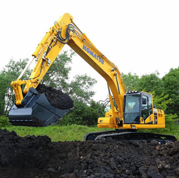 Powerful and Environmentally Friendly Higher productivity The PC210-11 is quick and precise.